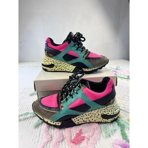 Steve Madden Women's Multi Color Block‎ Chunky Platform Fashion Sneakers 7 M